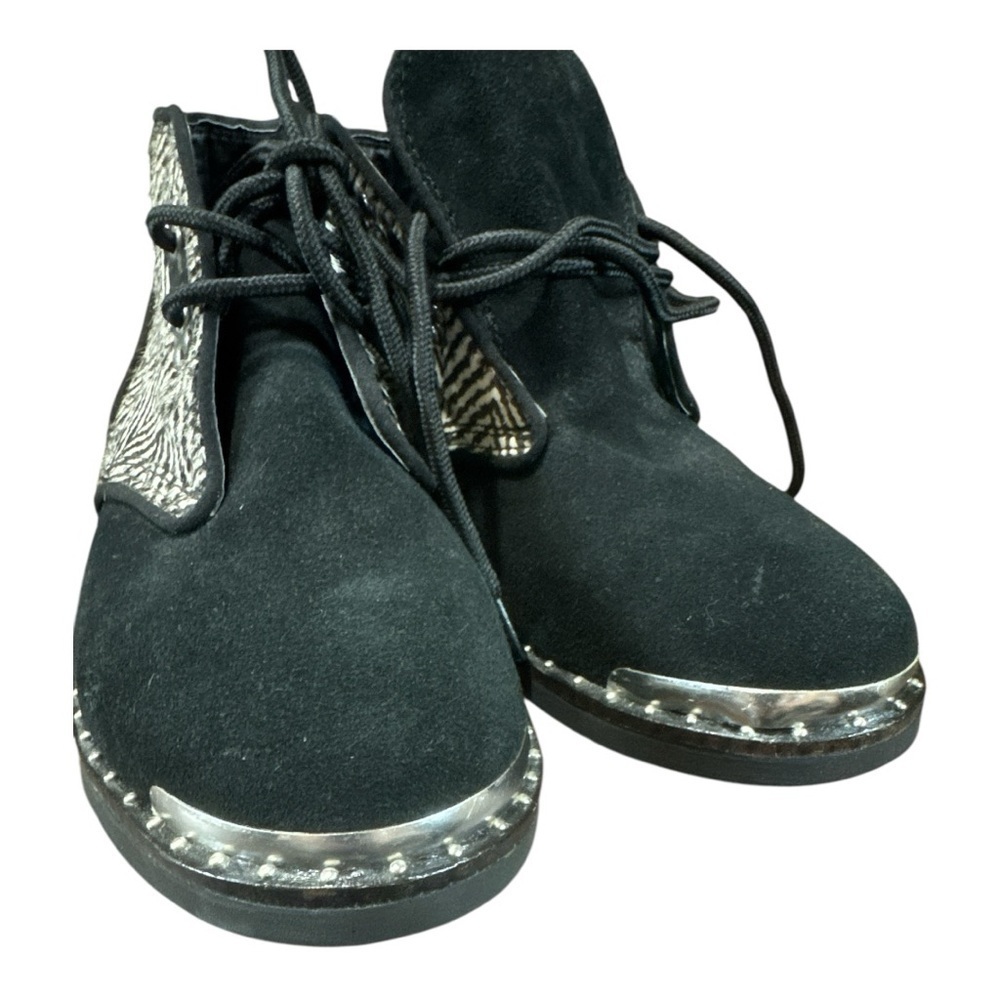 Very Volatile Black and Red Lace Up Boots - Picture 8 of 8